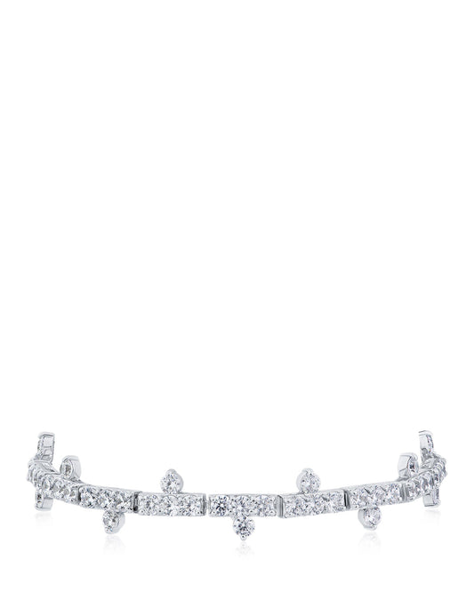 Spiked CZ Tennis Bracelet
