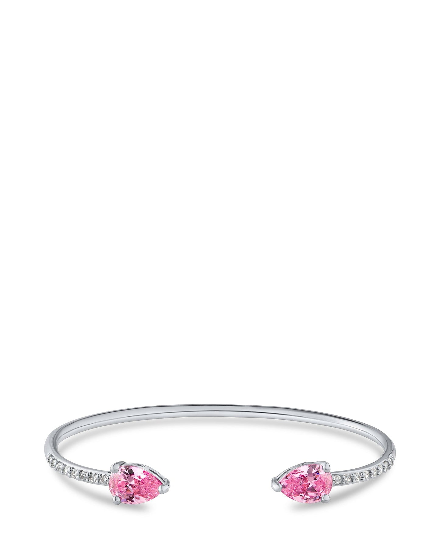 Pear CZ Open Cuff
