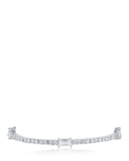 Round and Multi Shape CZ Bracelet