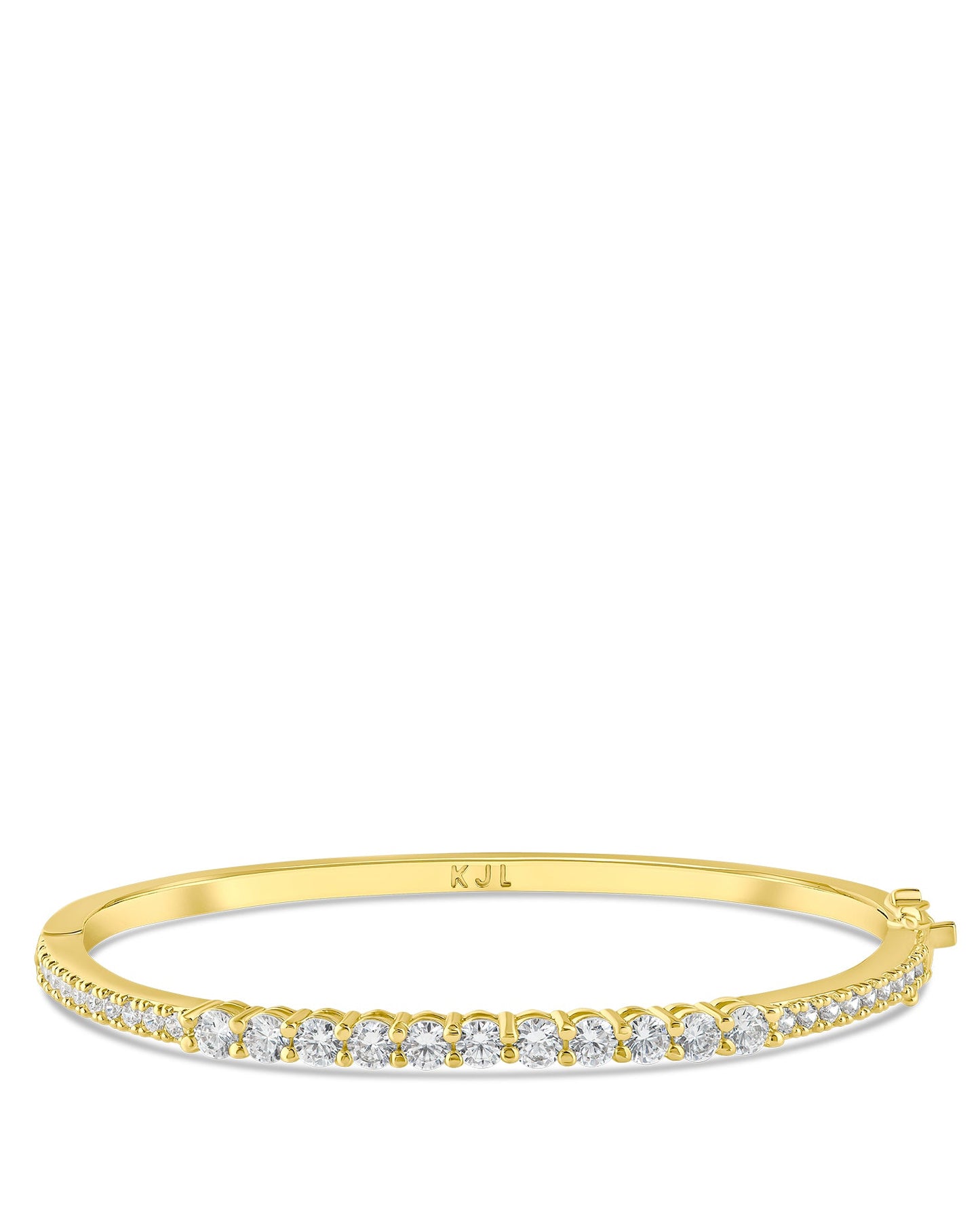 Graduated Round CZ Bangle