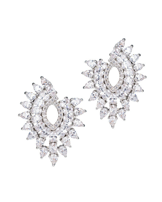 Open Cluster CZ Earrings