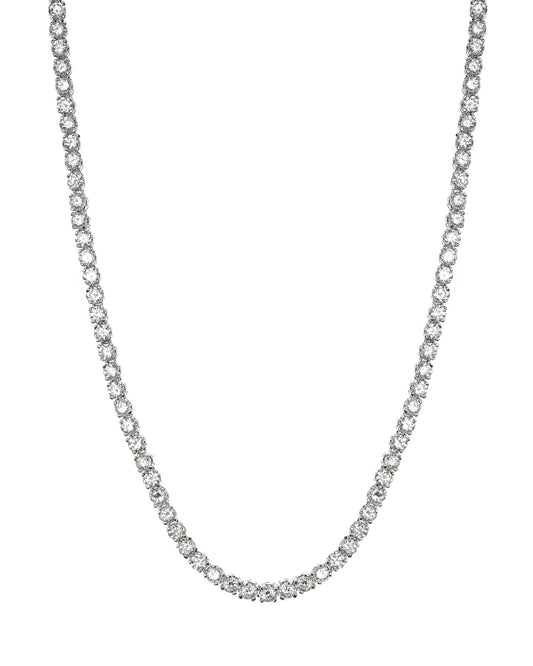 Round CZ Tennis Necklace