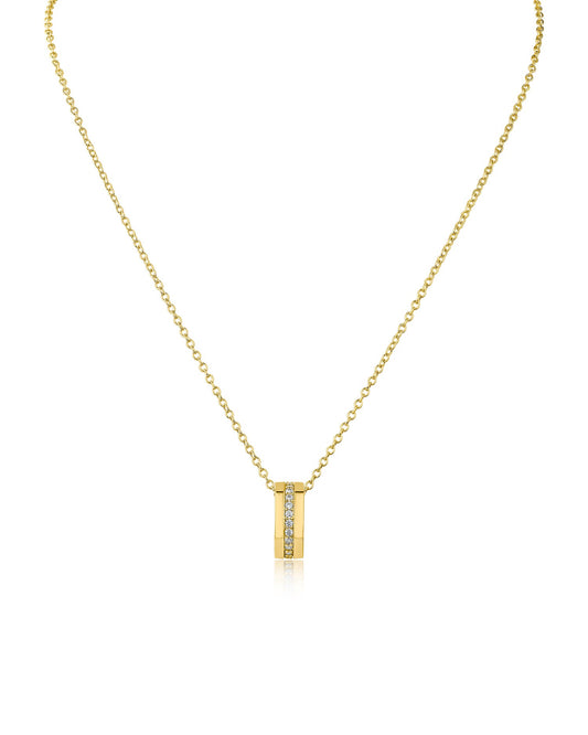 Pave CZ Ring Pendant