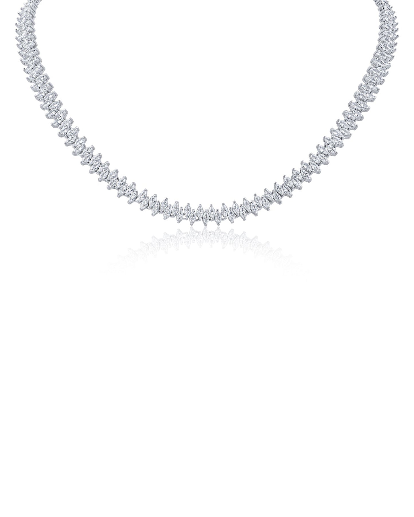 Alternating Marquise CZ Necklace