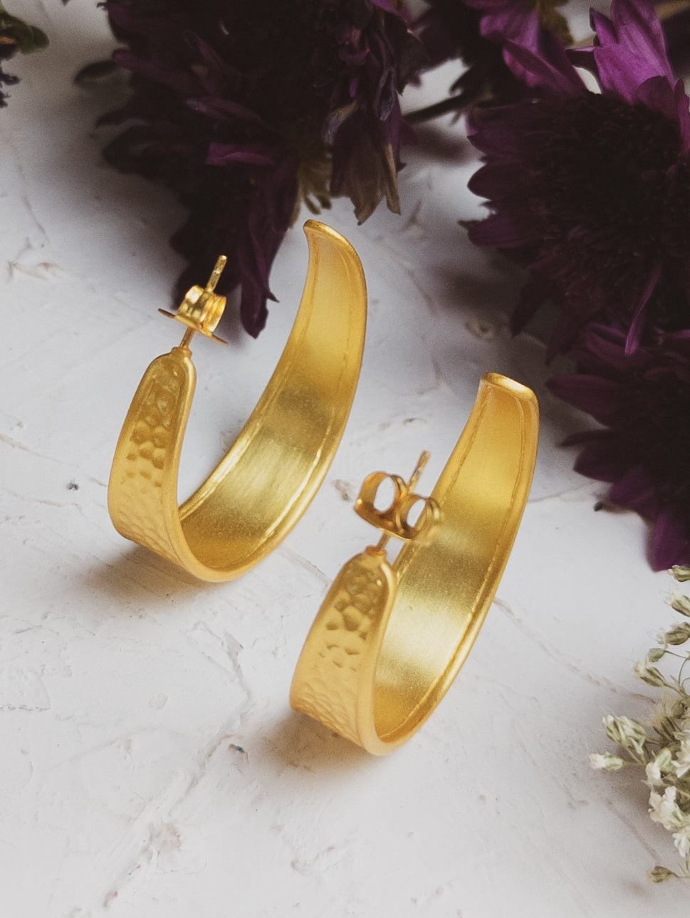Golden Road Hoop Earrings