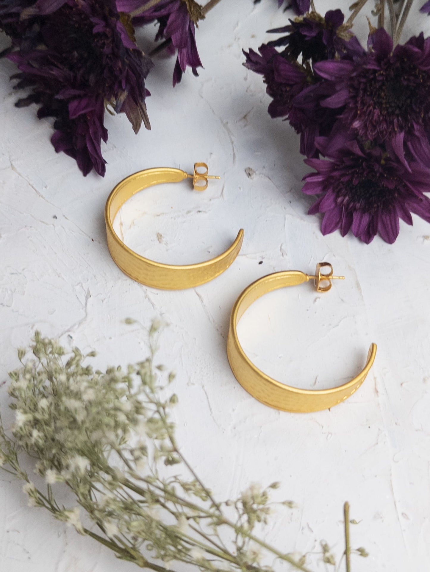 Golden Road Hoop Earrings