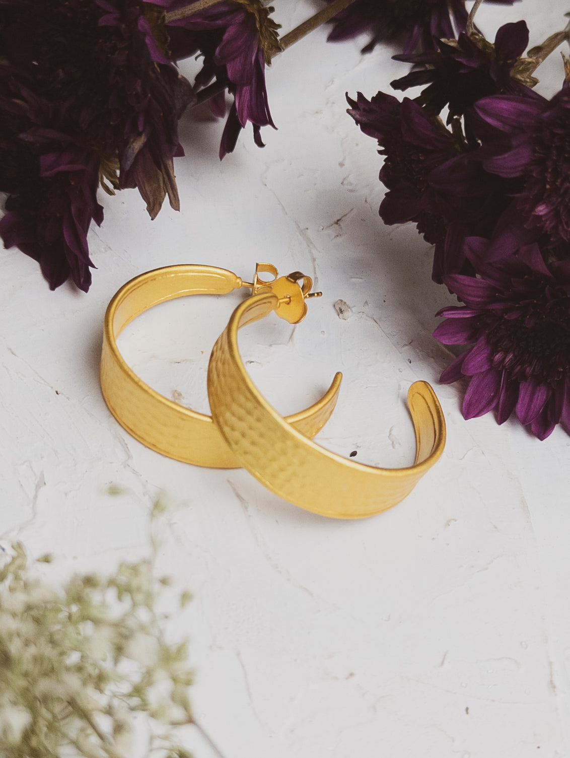 Golden Road Hoop Earrings
