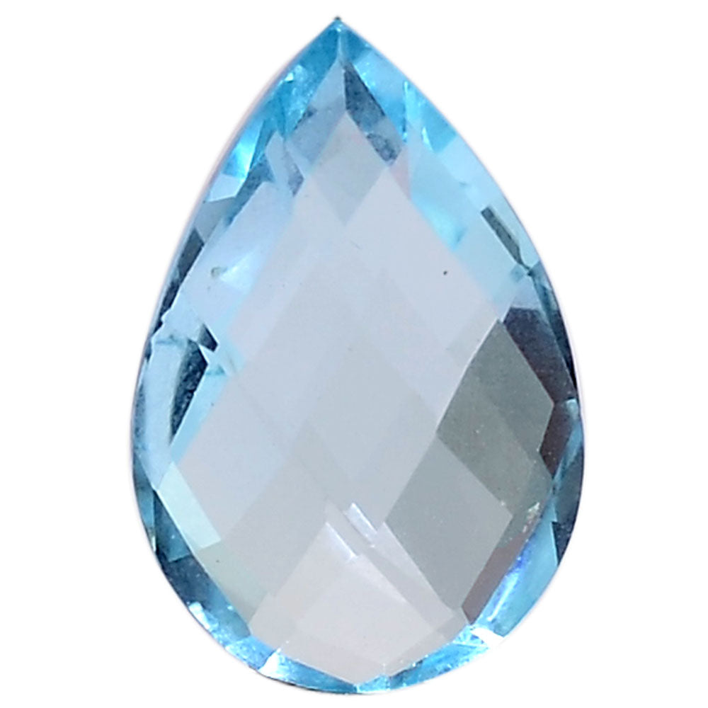 Natural Sky Blue Topaz Pears Brio Shape Standard Cut Loose Gemstone LSY2020