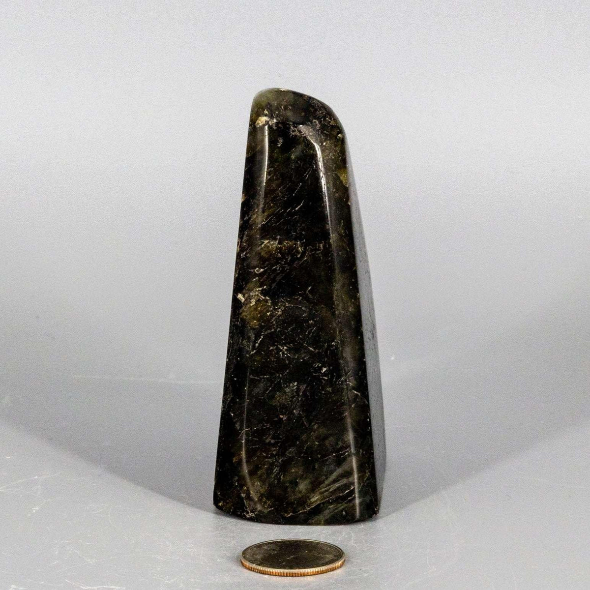 Labradorite Crystal Freeform Polished Blue Flash Madagascar