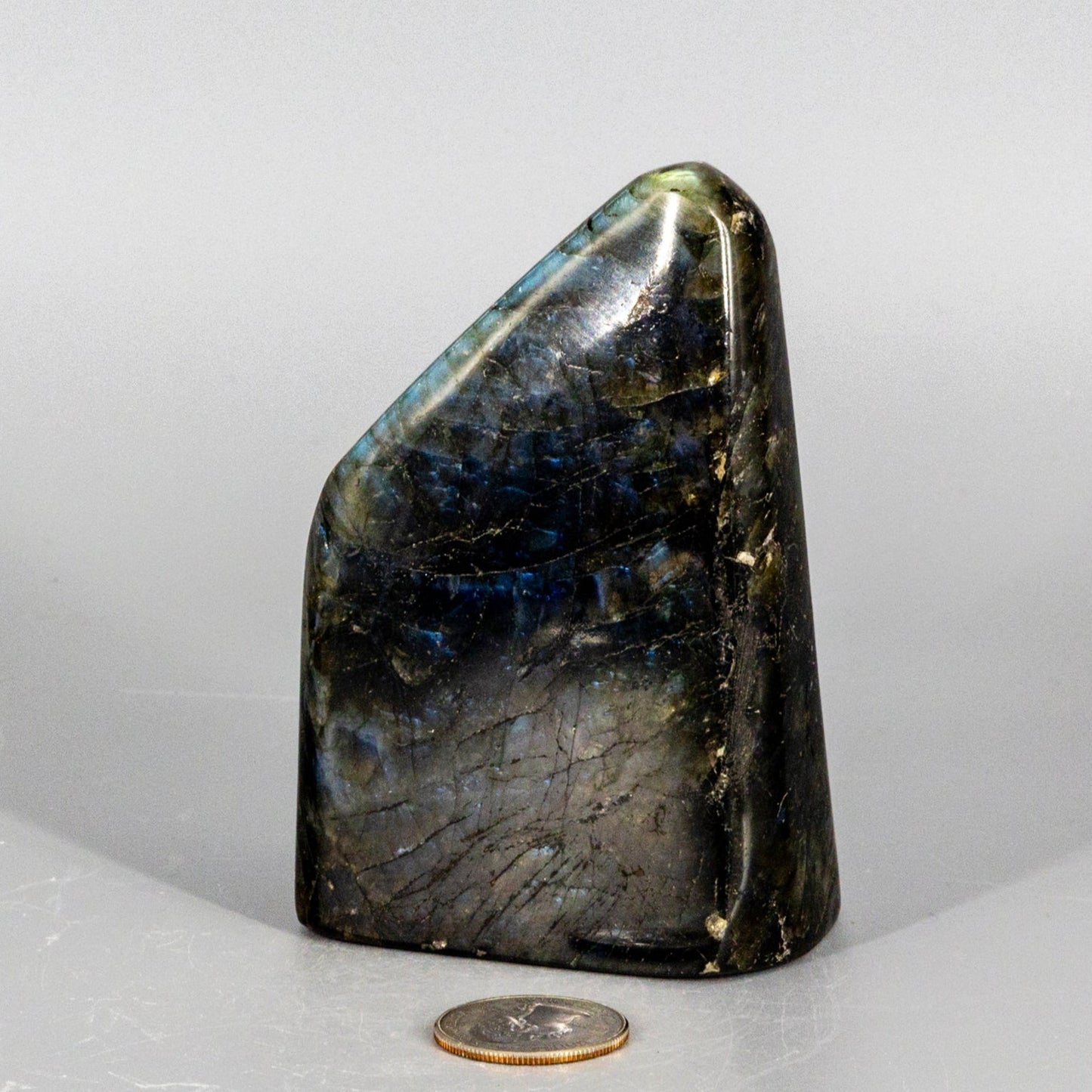 Labradorite Freeform Crystal: Flashy Shimmering Gemstone