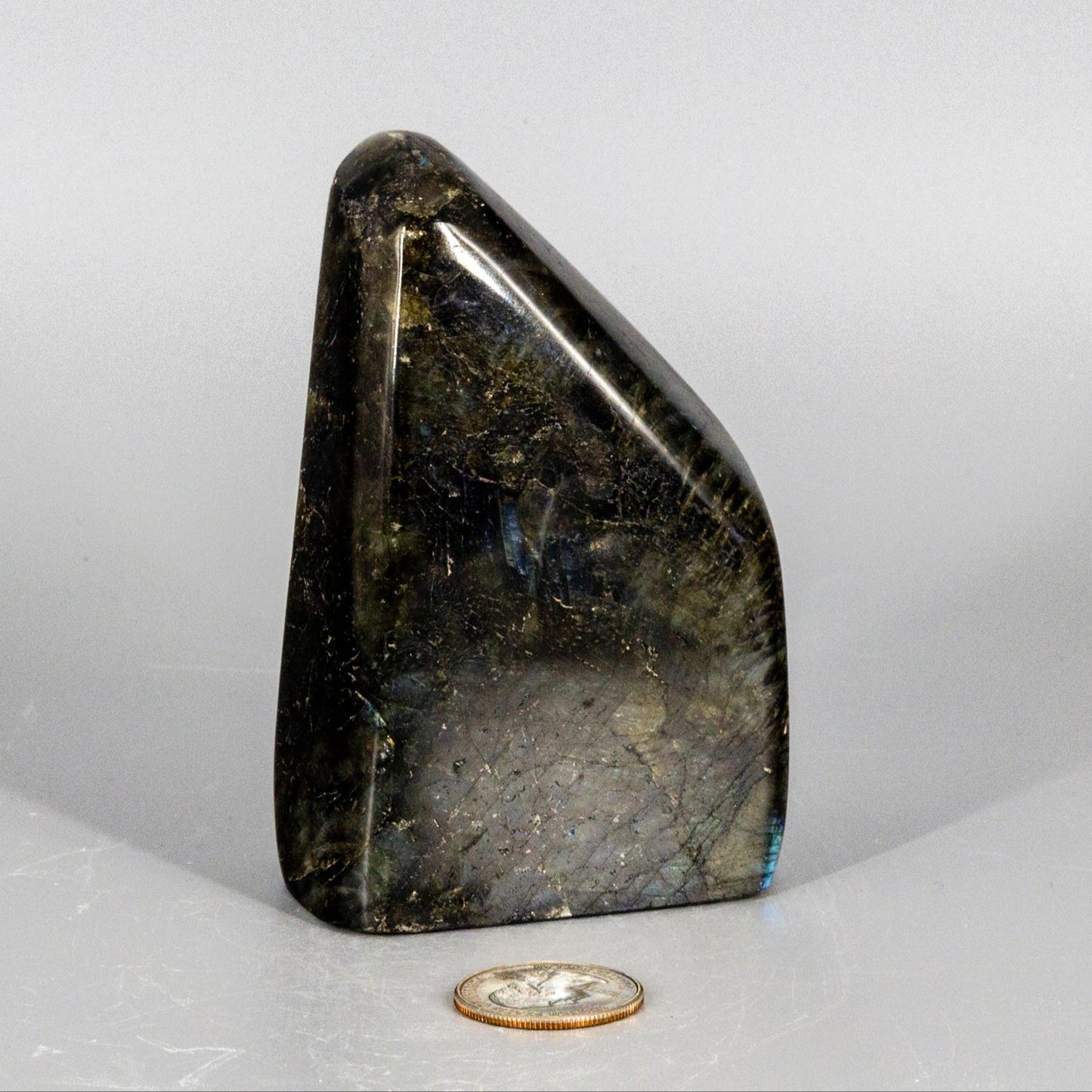 Labradorite Freeform Crystal: Flashy Shimmering Gemstone