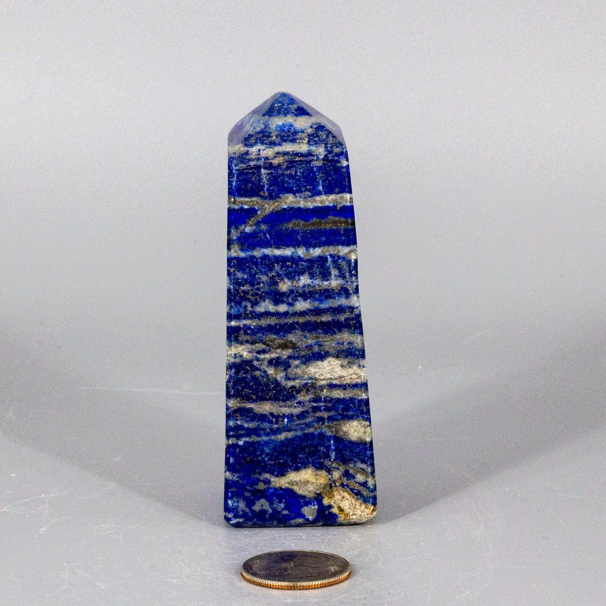 Lapis Lazuli Crystal Obelisk Tower Deep Blue