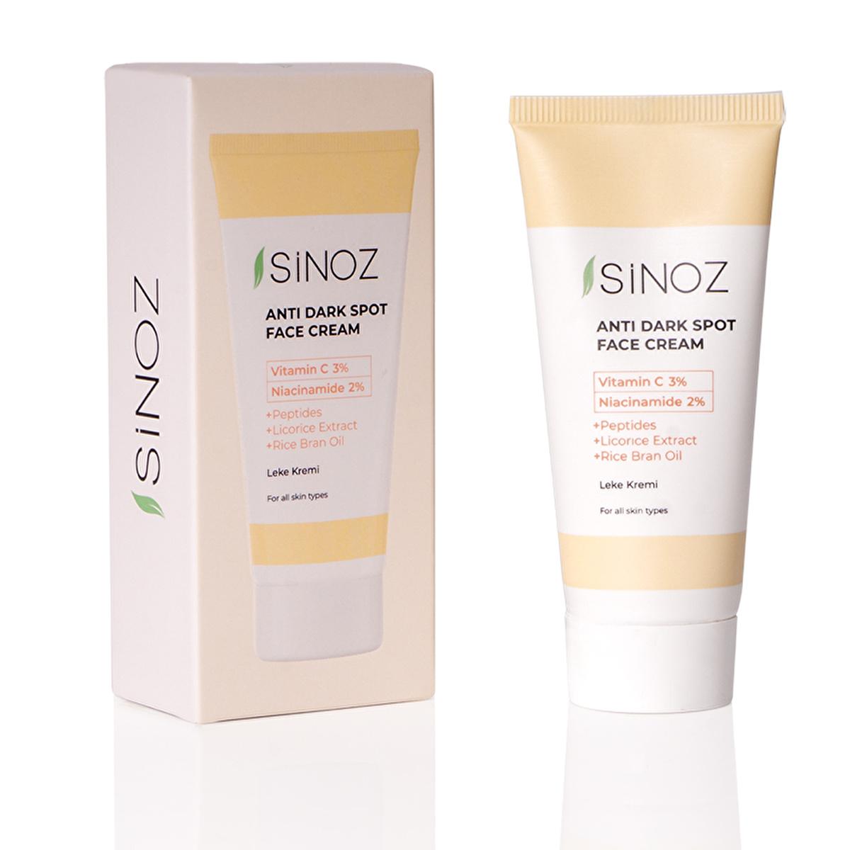 Sinoz: Advanced Skin Lightening Cream - Vitamin C & Niacinamide Dark Spot Corrector, Blemish Removal Skin Tone Evening, Radiant Complexion, 1.35 fl oz