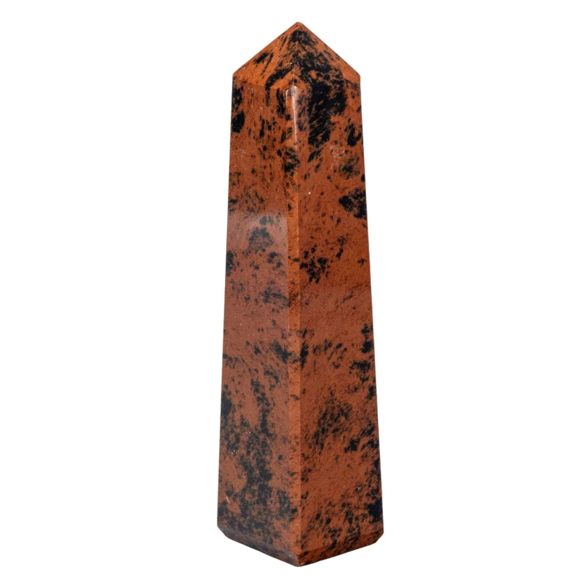 Mahogany Obsidian Crystal Tower Volcanic Glass Obelisk