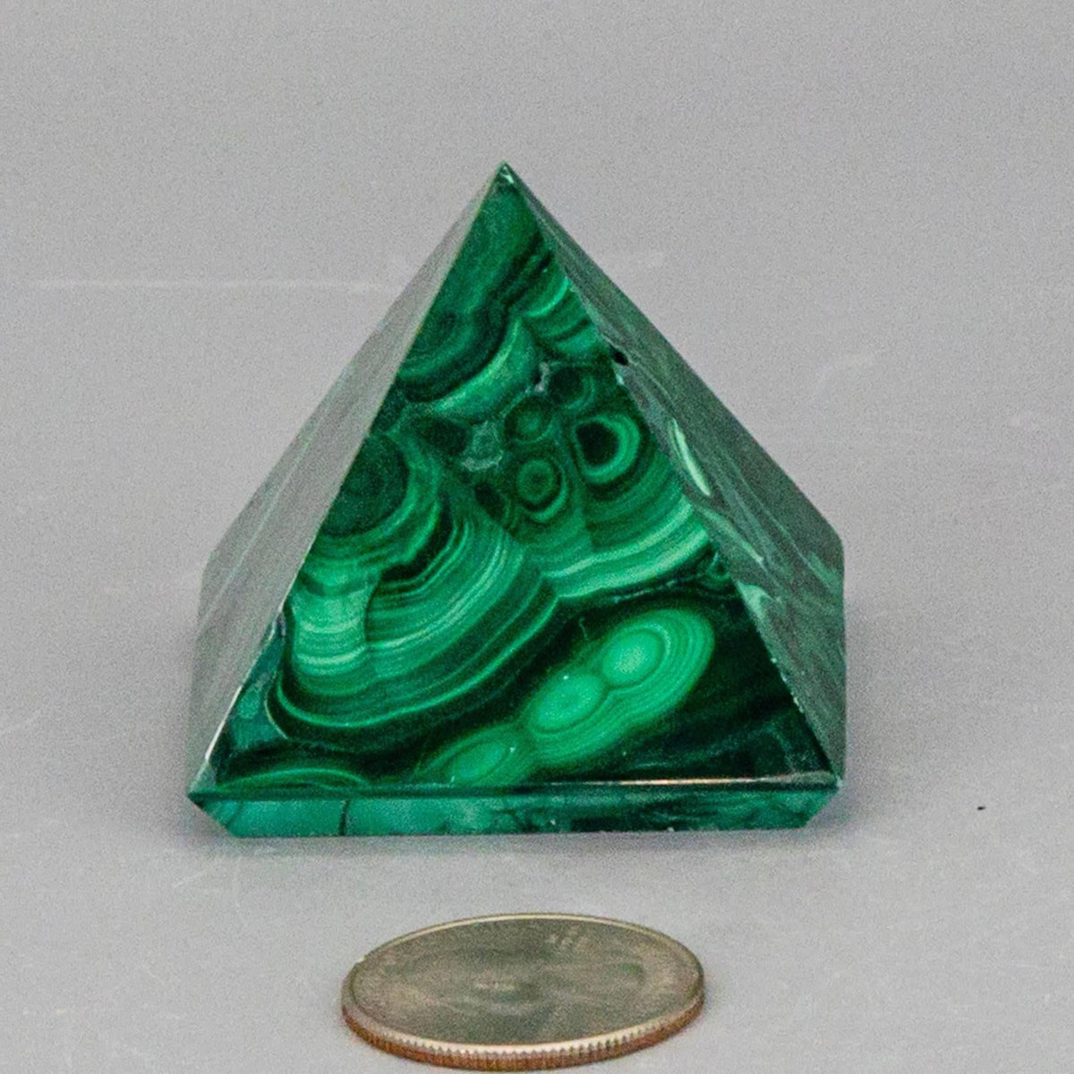 Malachite Crystal Pyramid Heart Chakra Transformation