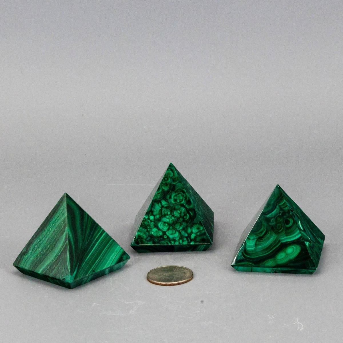 Malachite Crystal Pyramid Heart Chakra Transformation