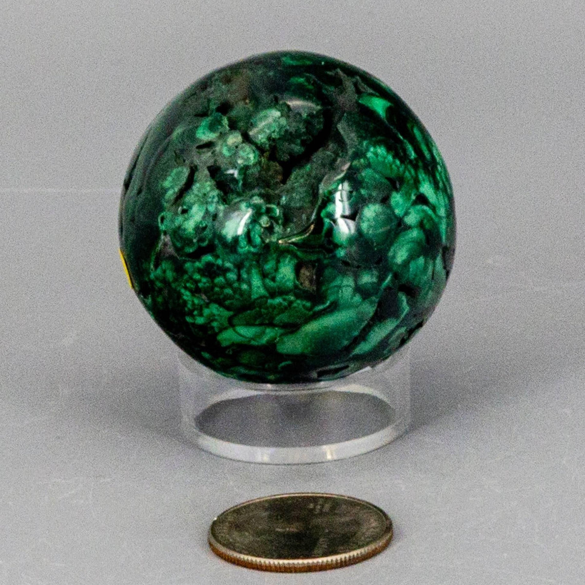 Malachite Crystal Sphere Heart Chakra Transformation