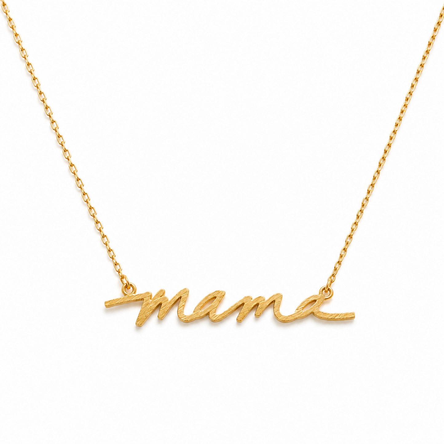 Mama Script Necklace