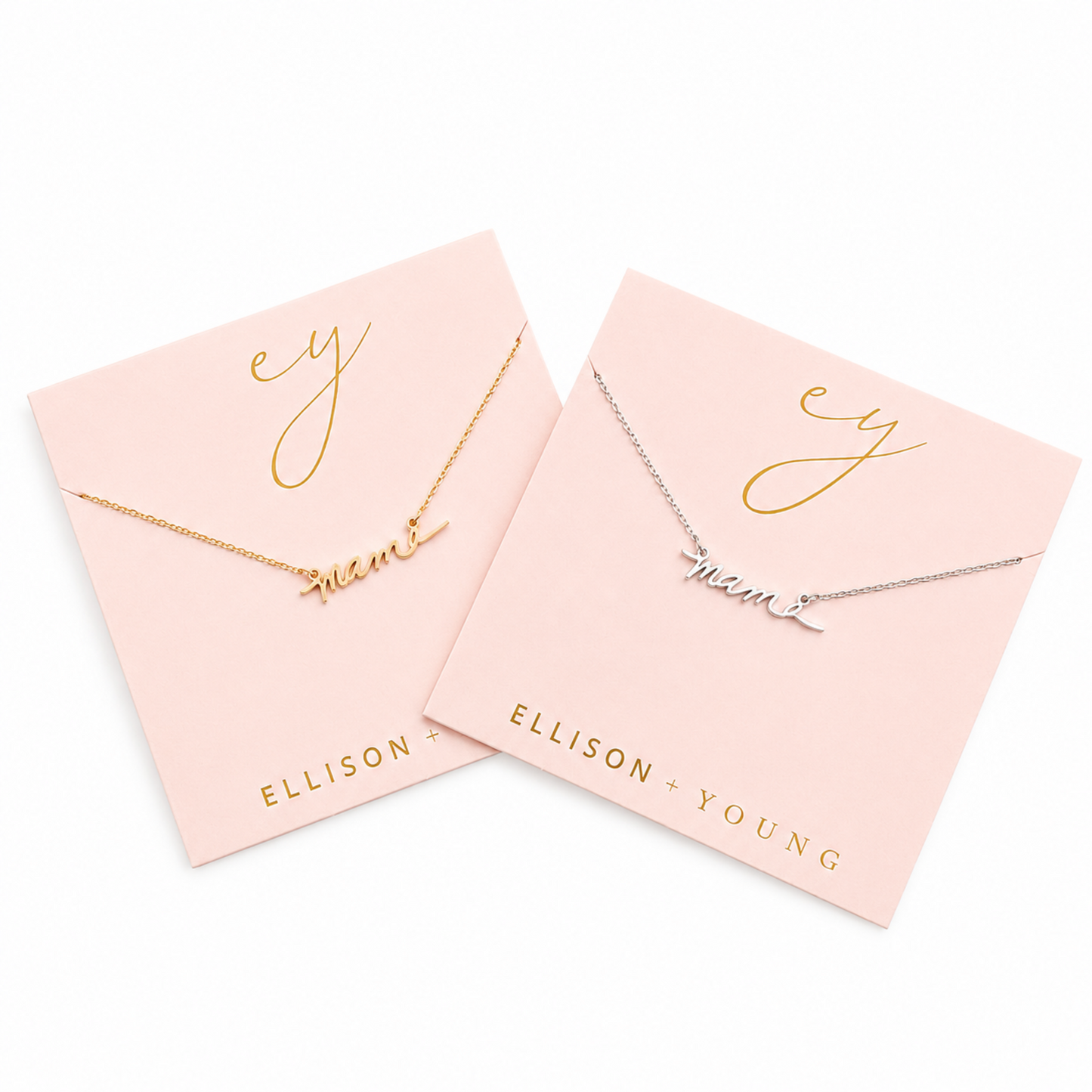 Mama Script Necklace