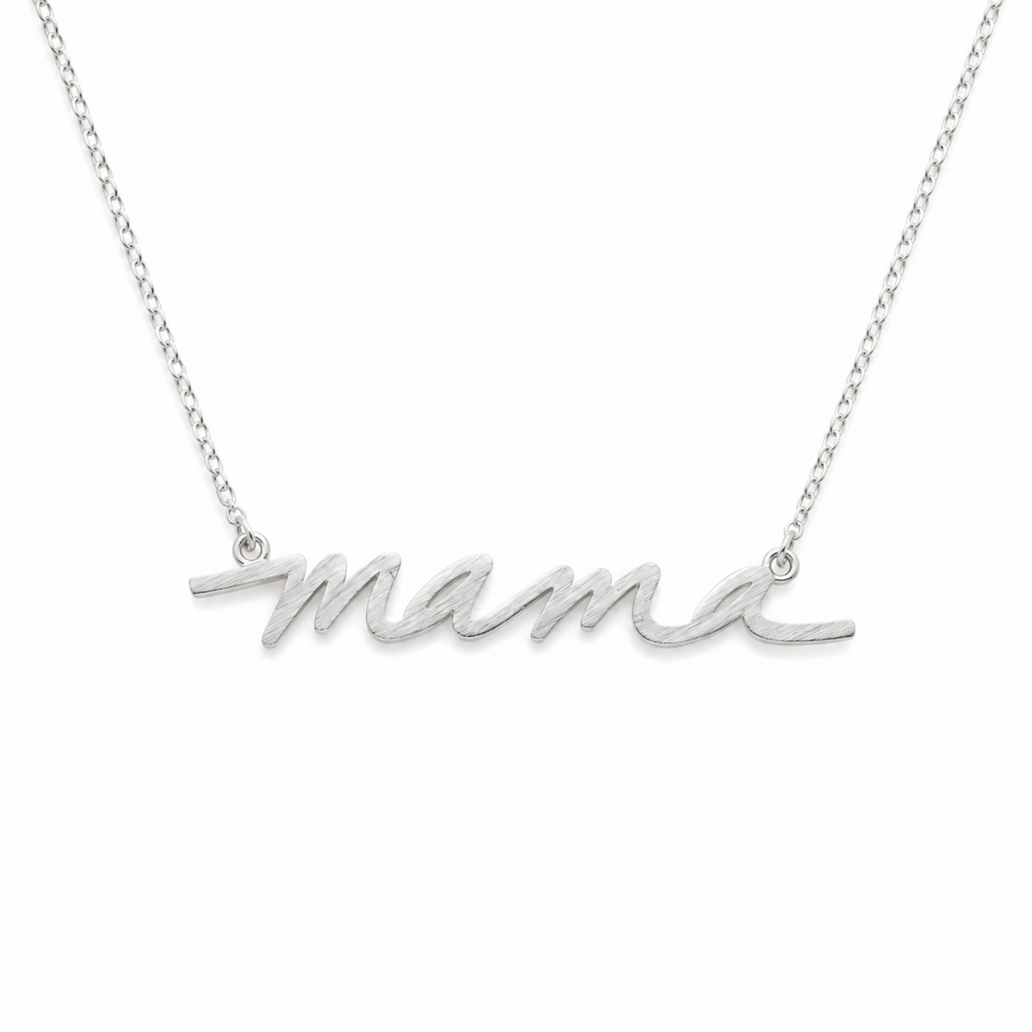 Mama Script Necklace