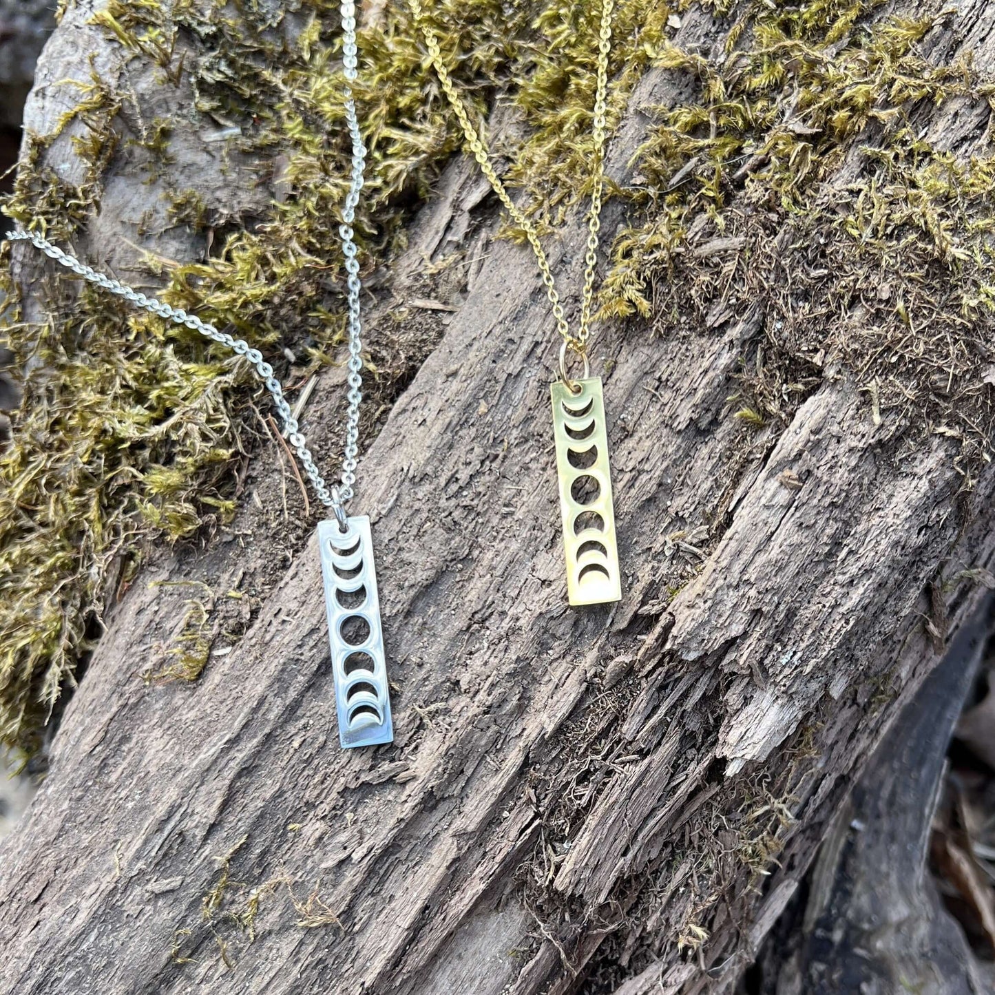 Lunar Journey Moon Phases Necklace