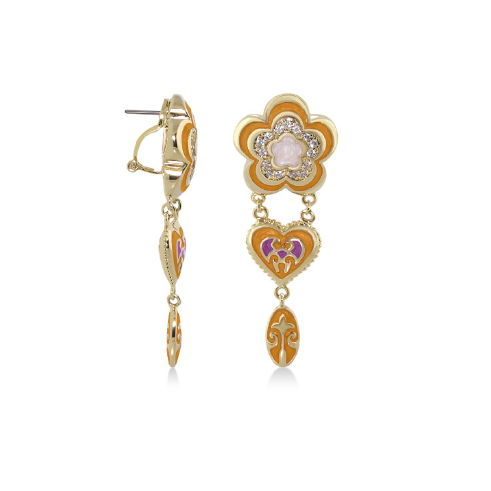 Bows And Hearts Earrings