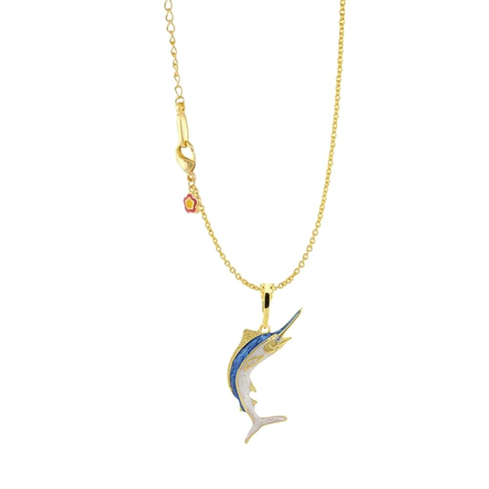 Aloha Marlin Pendant With Chain