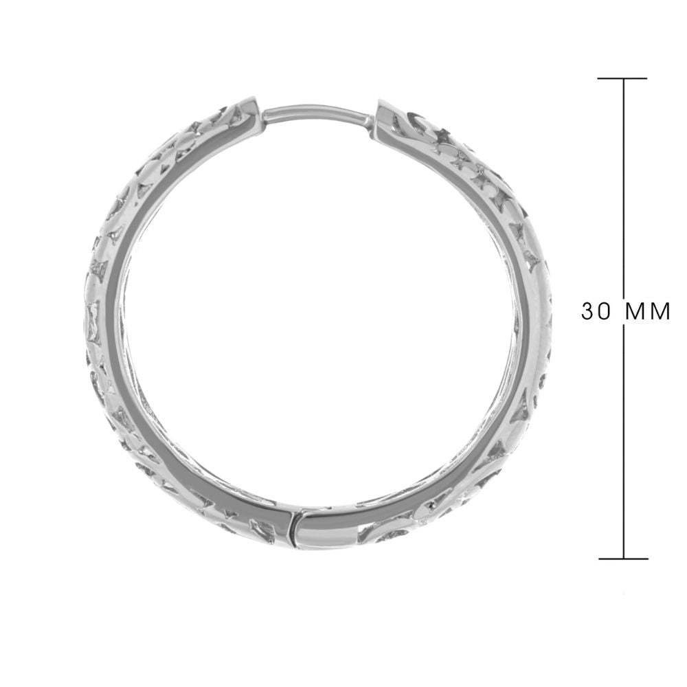 Hidden Hearts Hoop Earrings