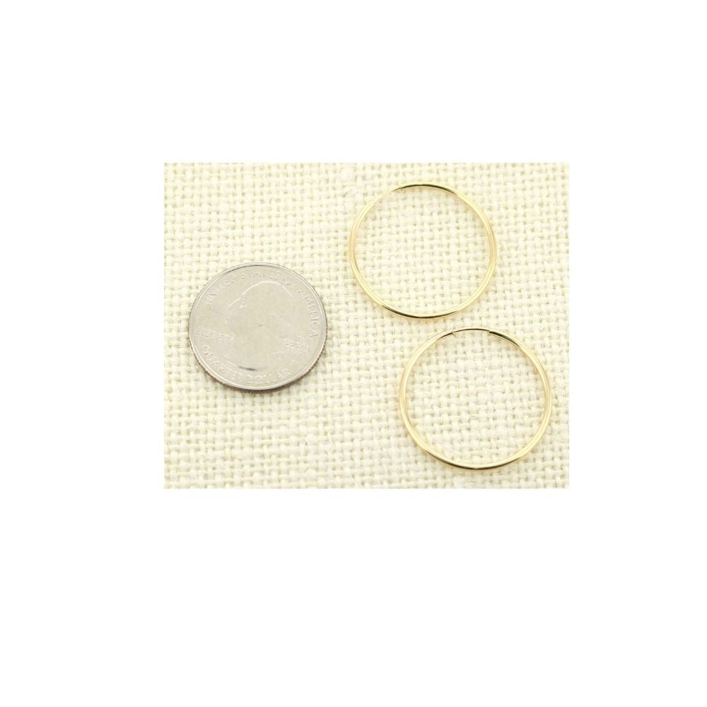 14K Gold Filled 26mm Large Hoop Earrings for Women