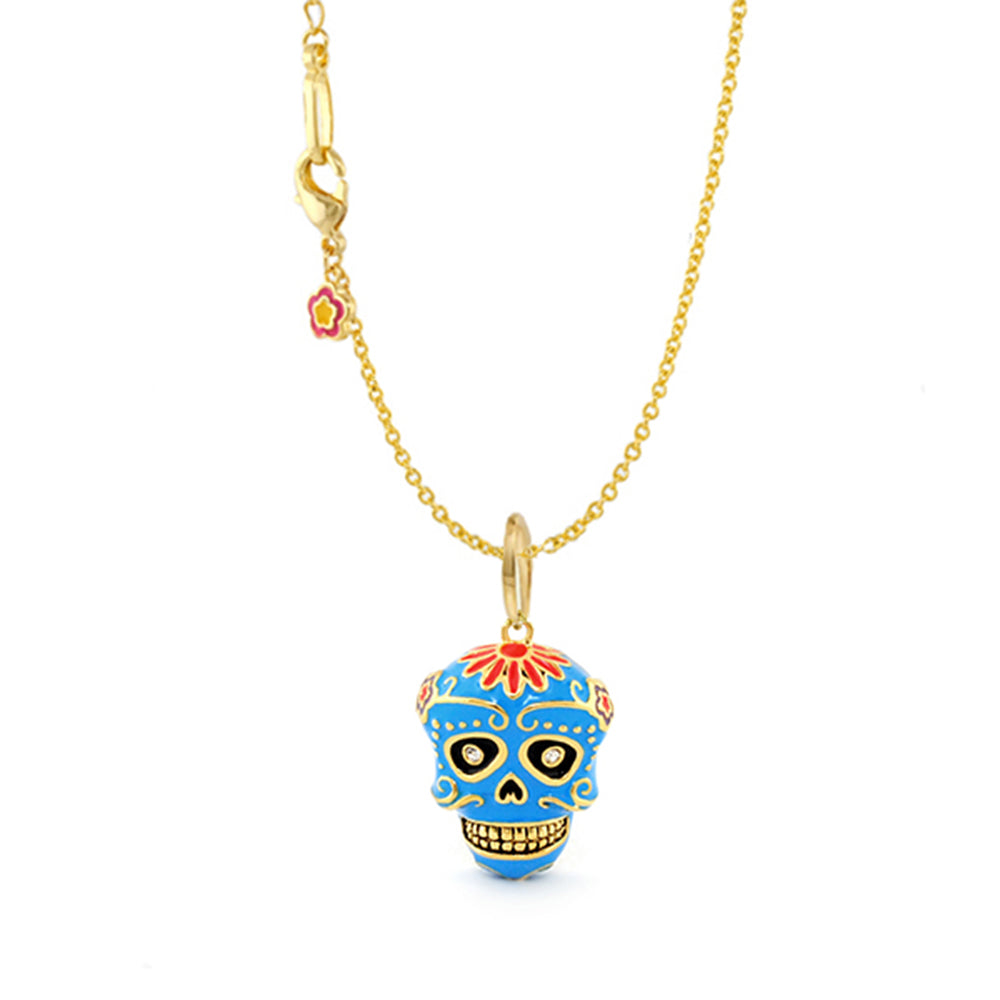 Eau Dia De Los Muertos Skull Pendant