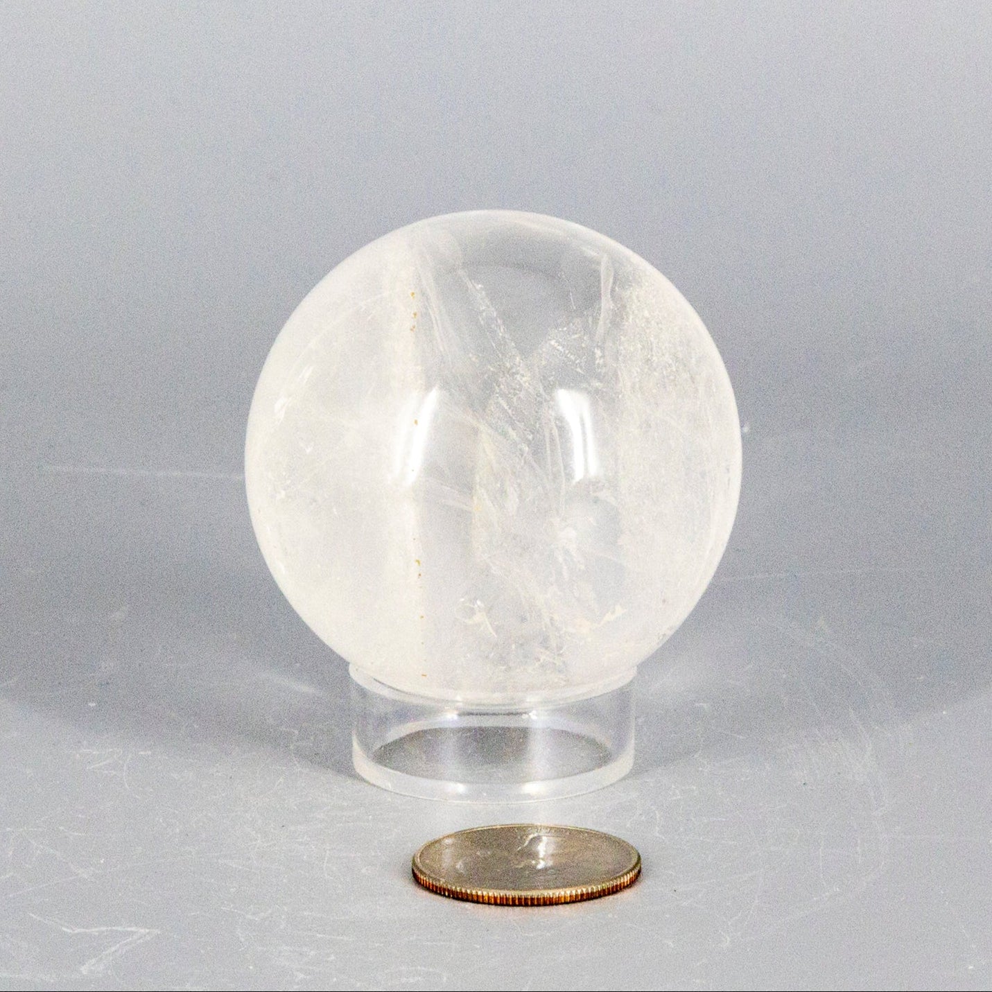 Natural Quartz Sphere "The Master Healer" 53-55MM