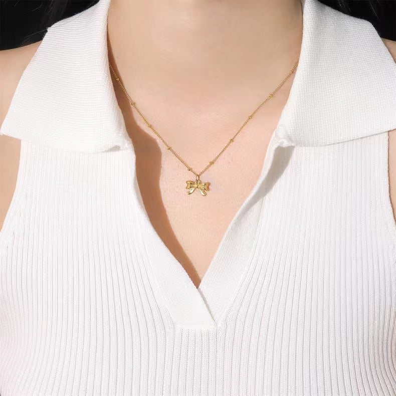 Small Exquisite Bow Necklaces