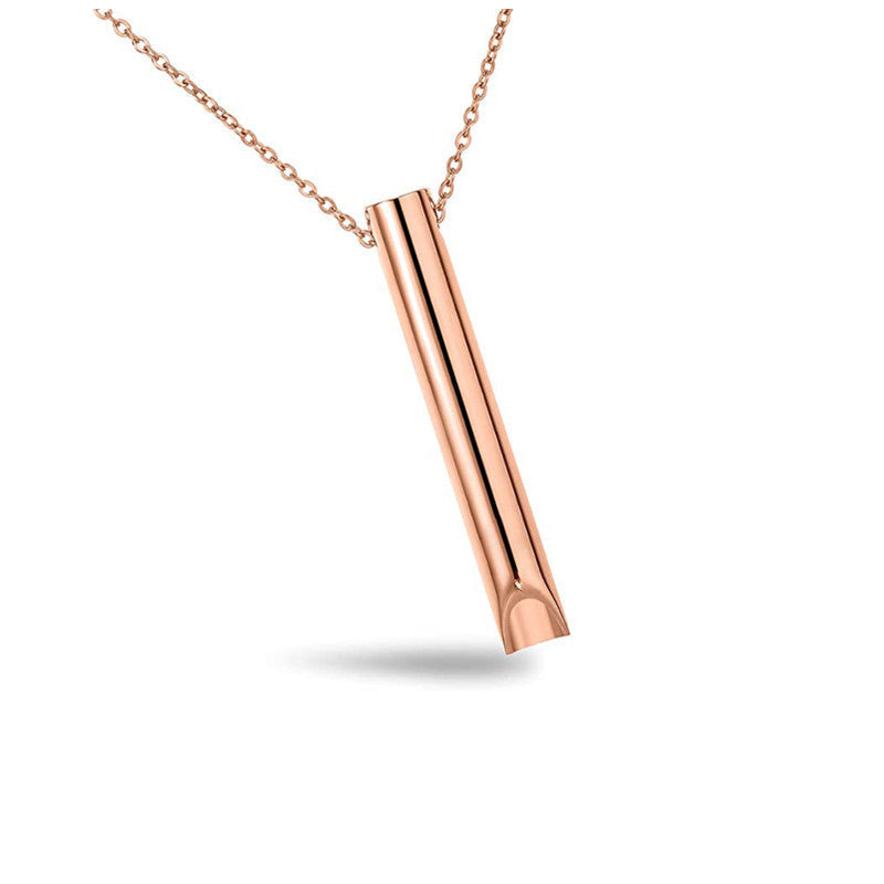 Adjustable Breath Whistle Meditation Decompression Cylinder Pendants