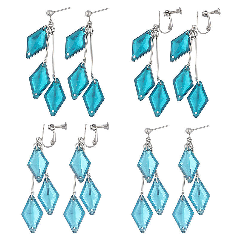 Animation Peripheral Twisted Wonderland Little Mermaid Blue Earrings