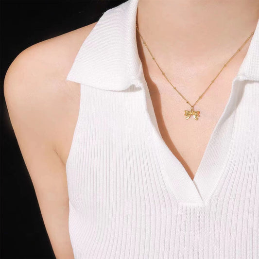 Small Exquisite Bow Necklaces