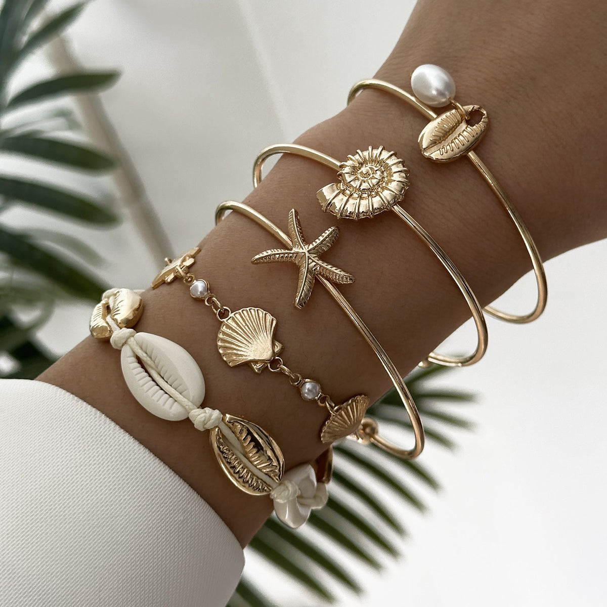 Alloy Hollow Geometry Ocean Series Personality Bracelets