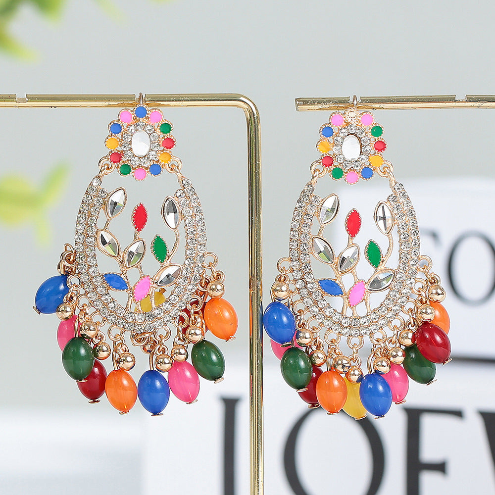 Alloy Bell Personality Wild Bohemian Exotic Earrings