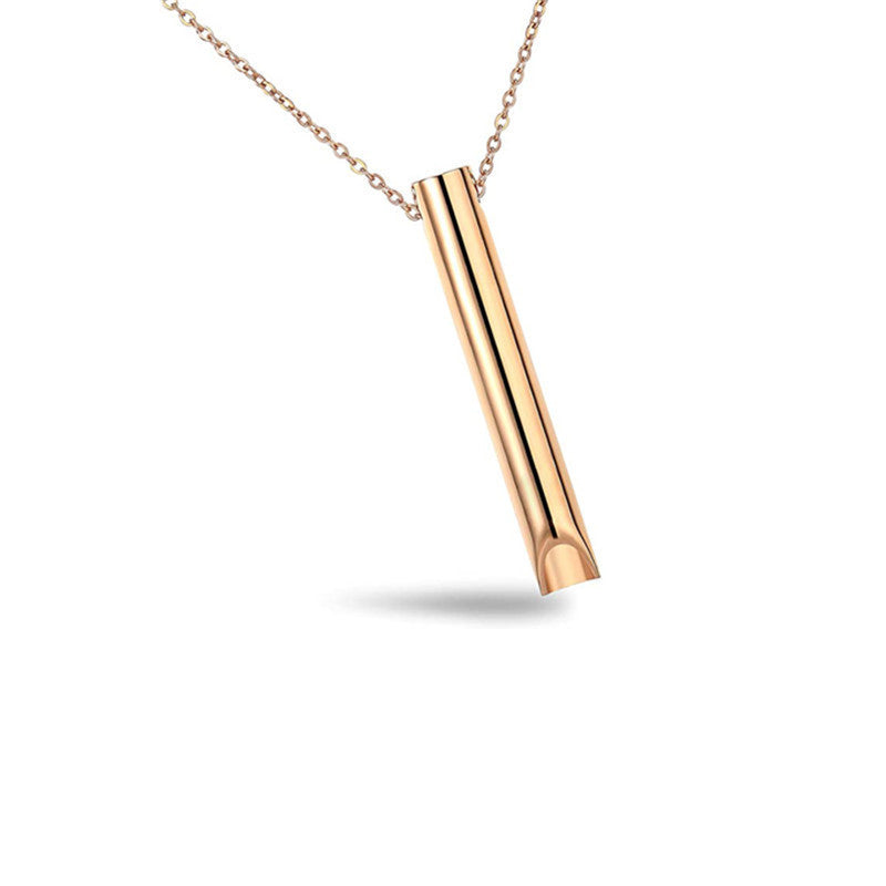 Adjustable Breath Whistle Meditation Decompression Cylinder Pendants