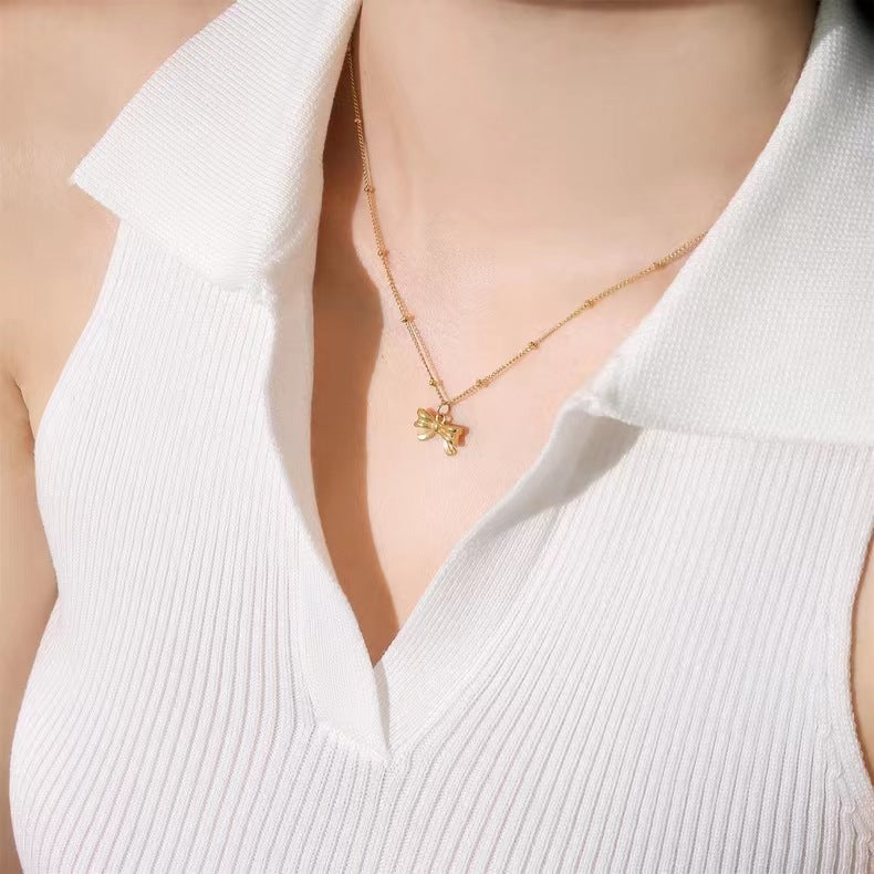Small Exquisite Bow Necklaces