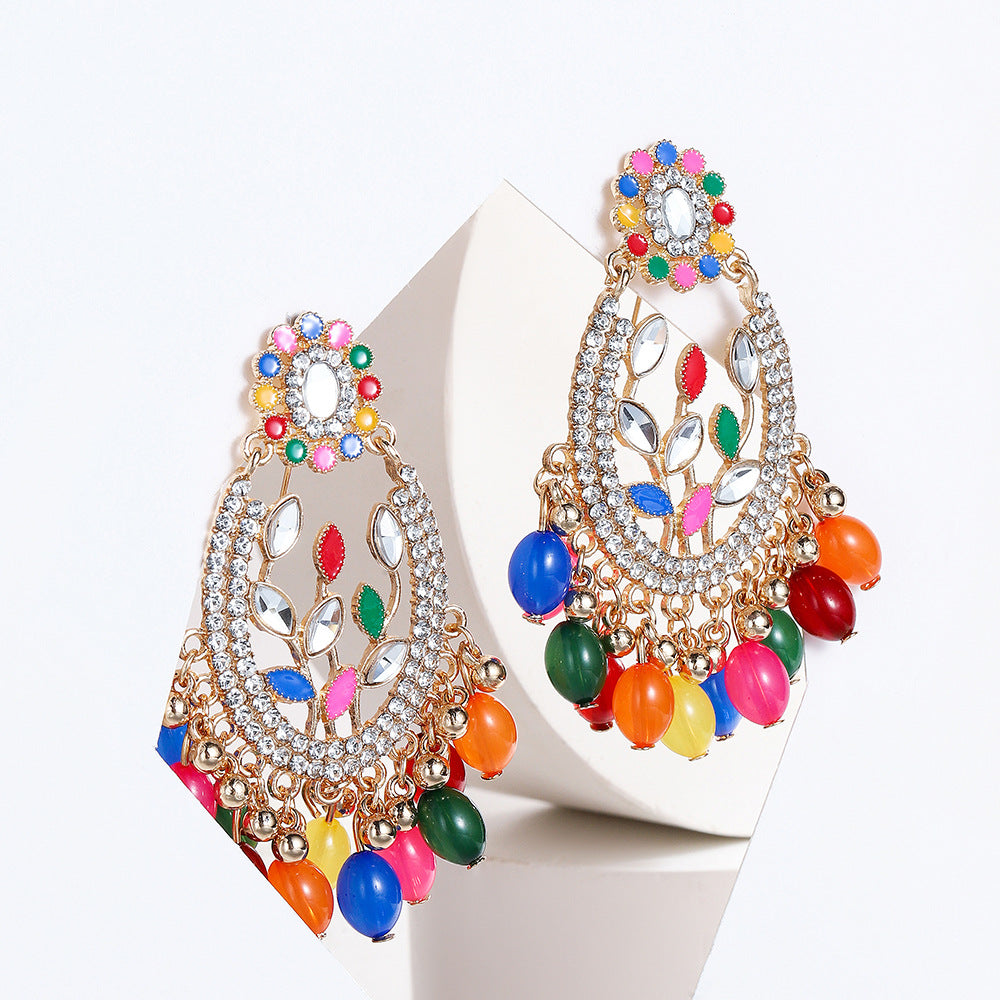 Alloy Bell Personality Wild Bohemian Exotic Earrings