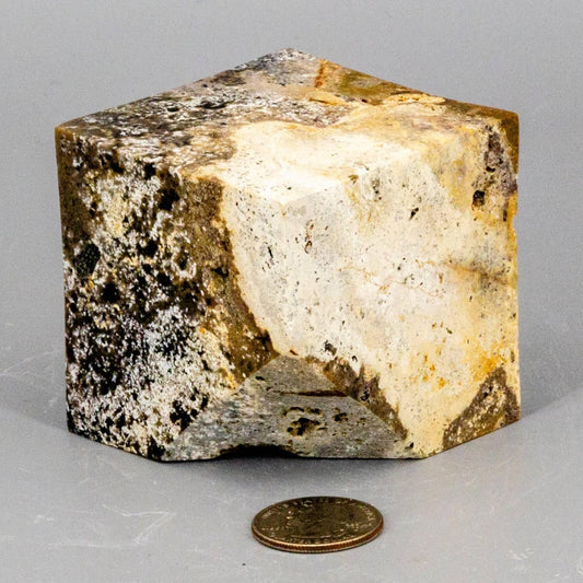 Ocean Jasper Crystal Cut Corner Cube Polished Stone