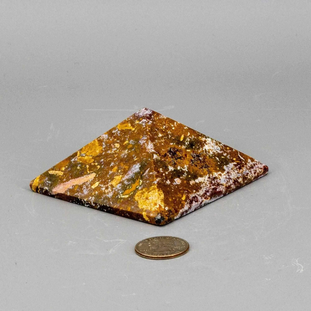 Ocean Jasper Crystal Pyramid Orbicular Madagascar Stone