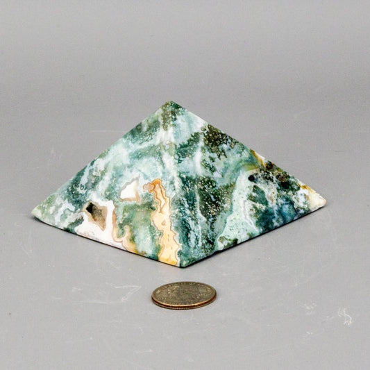 Ocean Jasper Pyramid - 360g (3.5 inch)