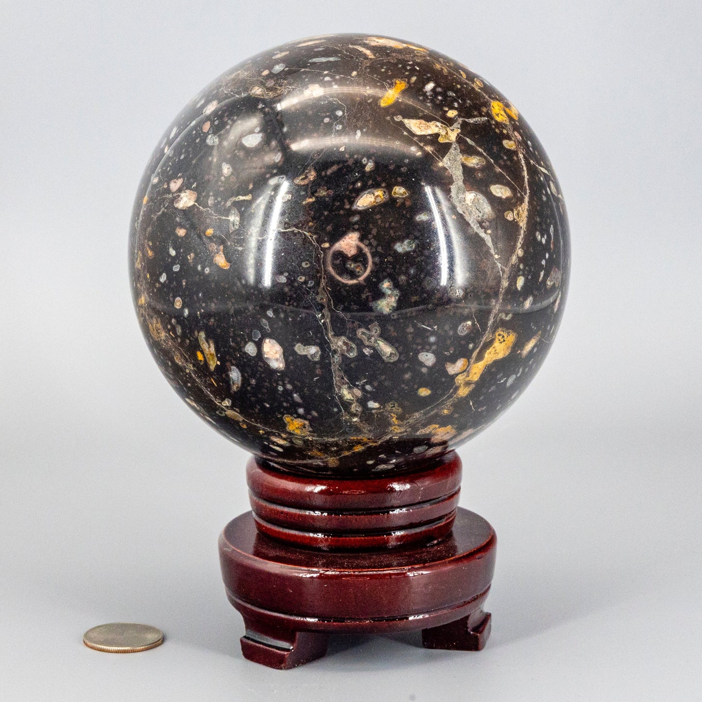 Ocean Jasper "XL" Sphere w/t Stand 140mm
