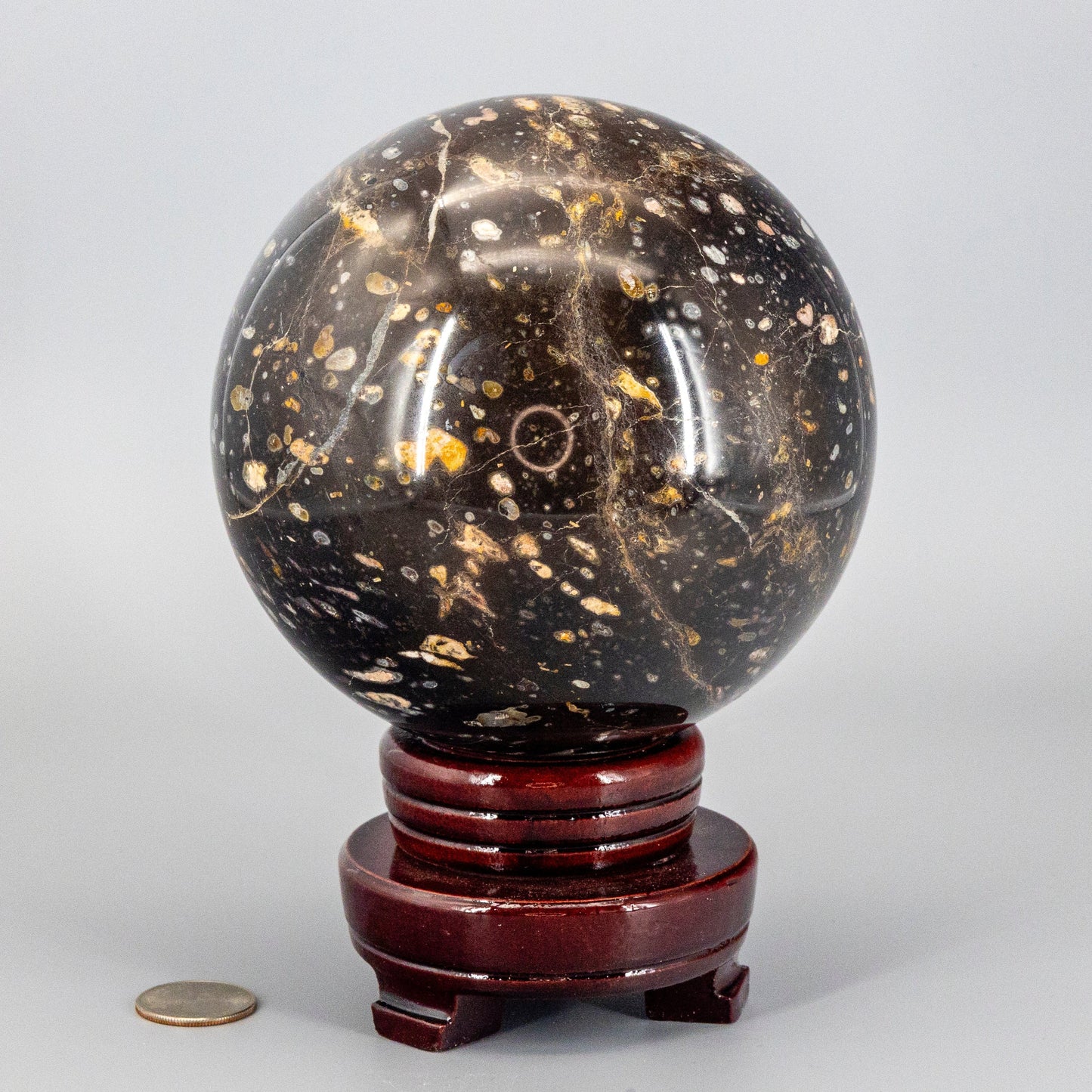 Ocean Jasper "XL" Sphere w/t Stand 140mm