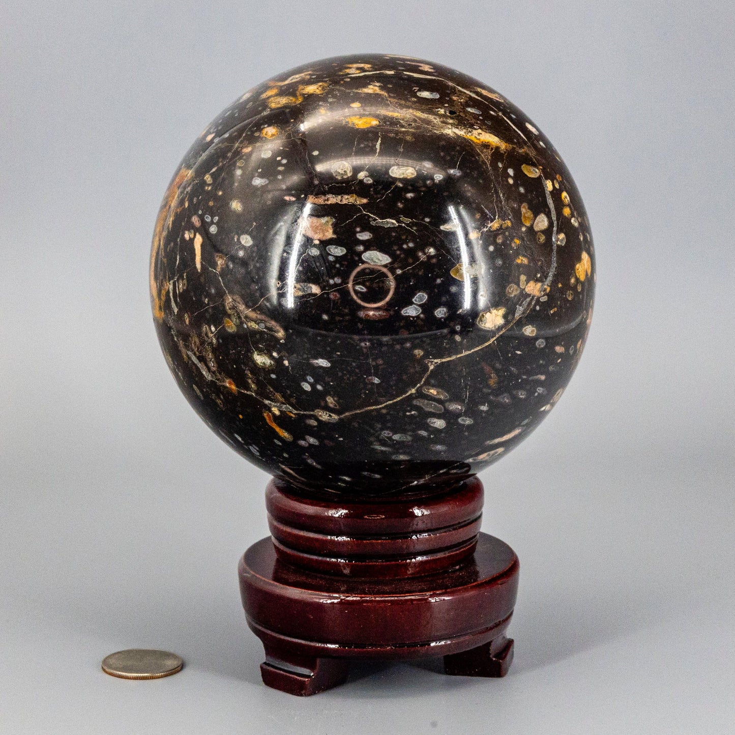Ocean Jasper "XL" Sphere w/t Stand 140mm