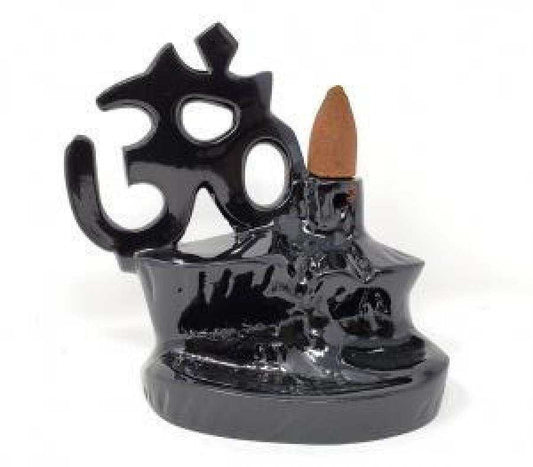 Om Backflow Waterfall Incense Burner