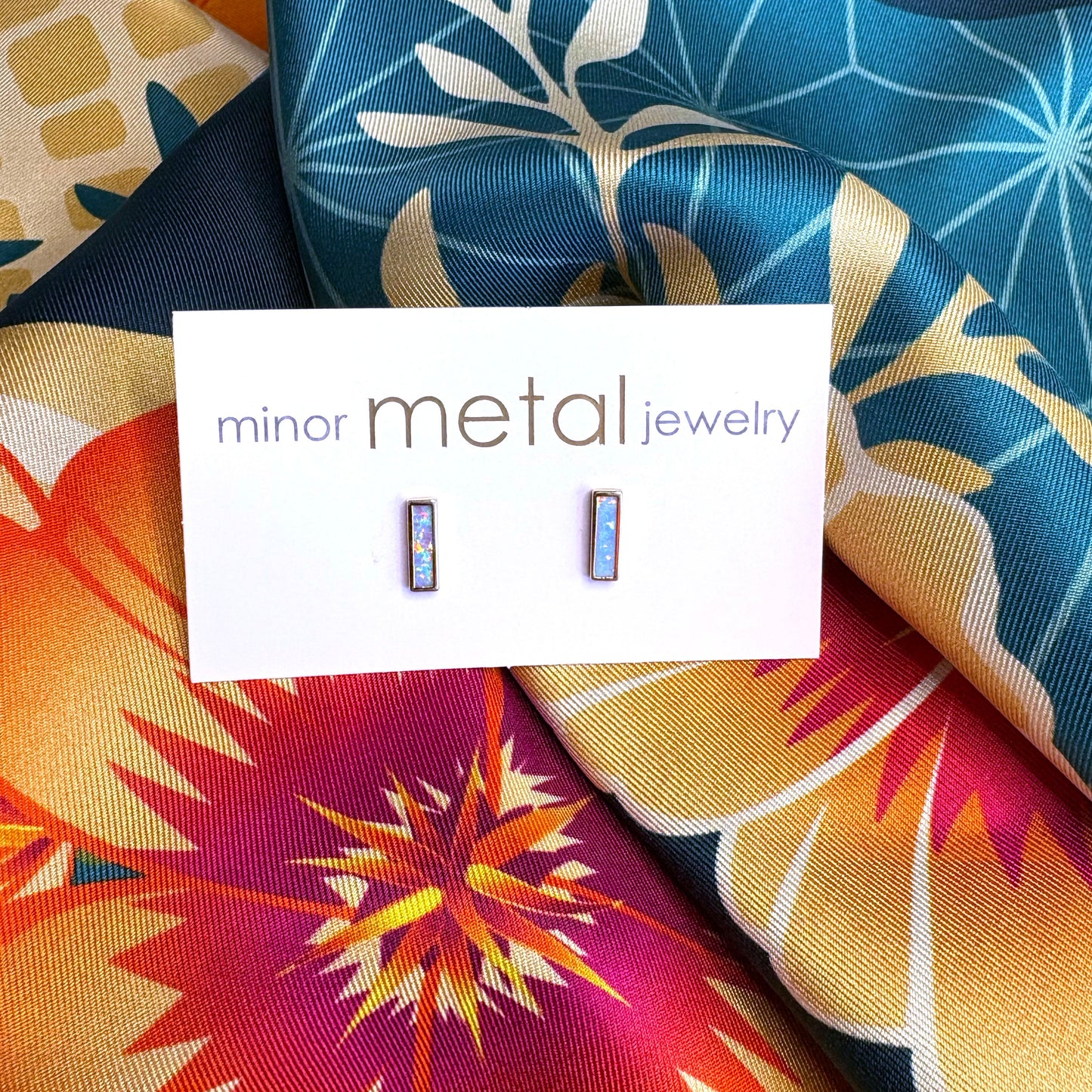 Desert Poppy Silk Scarf - Statement Size