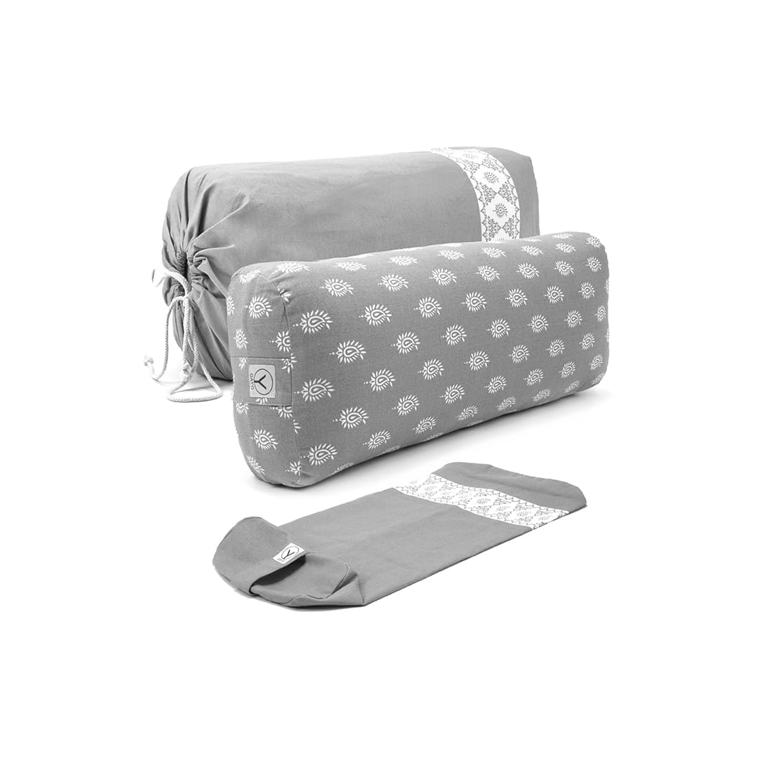 Organic Cotton Yoga Bolster Set with Carry Bag