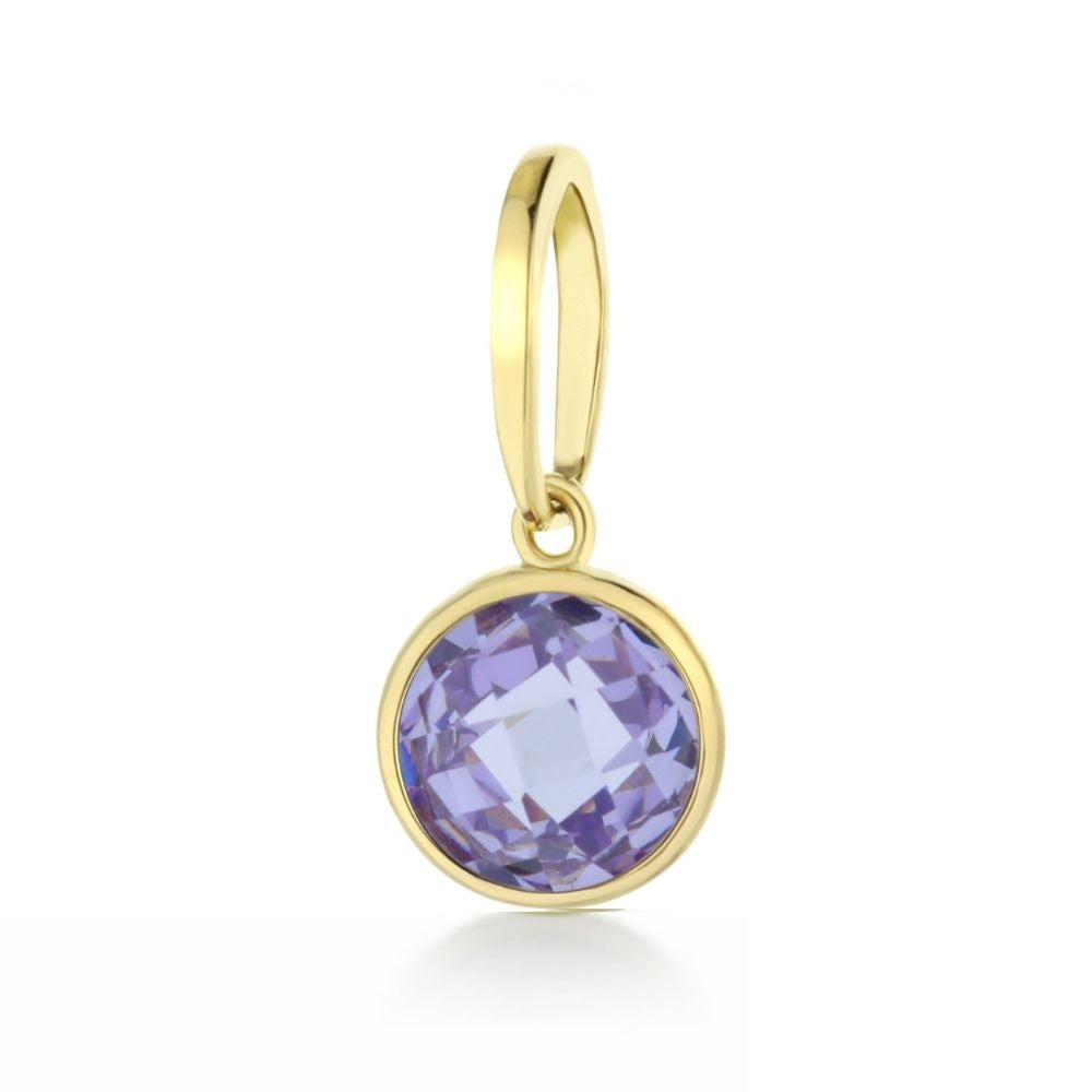 October Birthstone Color Pendant